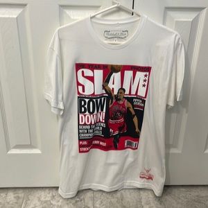 Mitchell & Ness White SLAM Magazine Scottie Pippen Graphic Tee